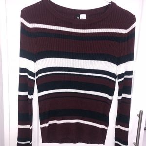 Red, Black and White Sweater